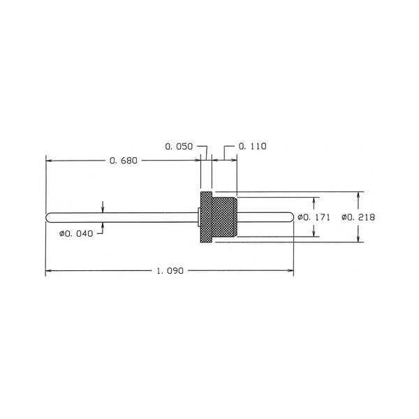 Concord Electronics COMM INS PTFE INS FD THRU (PIN/PIN) TERM 1.09, 1110-49-0319-500 1110-49-0319